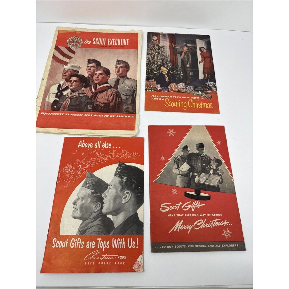 Vintage Cub Scout BSA Christmas Gift Catalog Toys Uniform Craft Projects 40s 50s